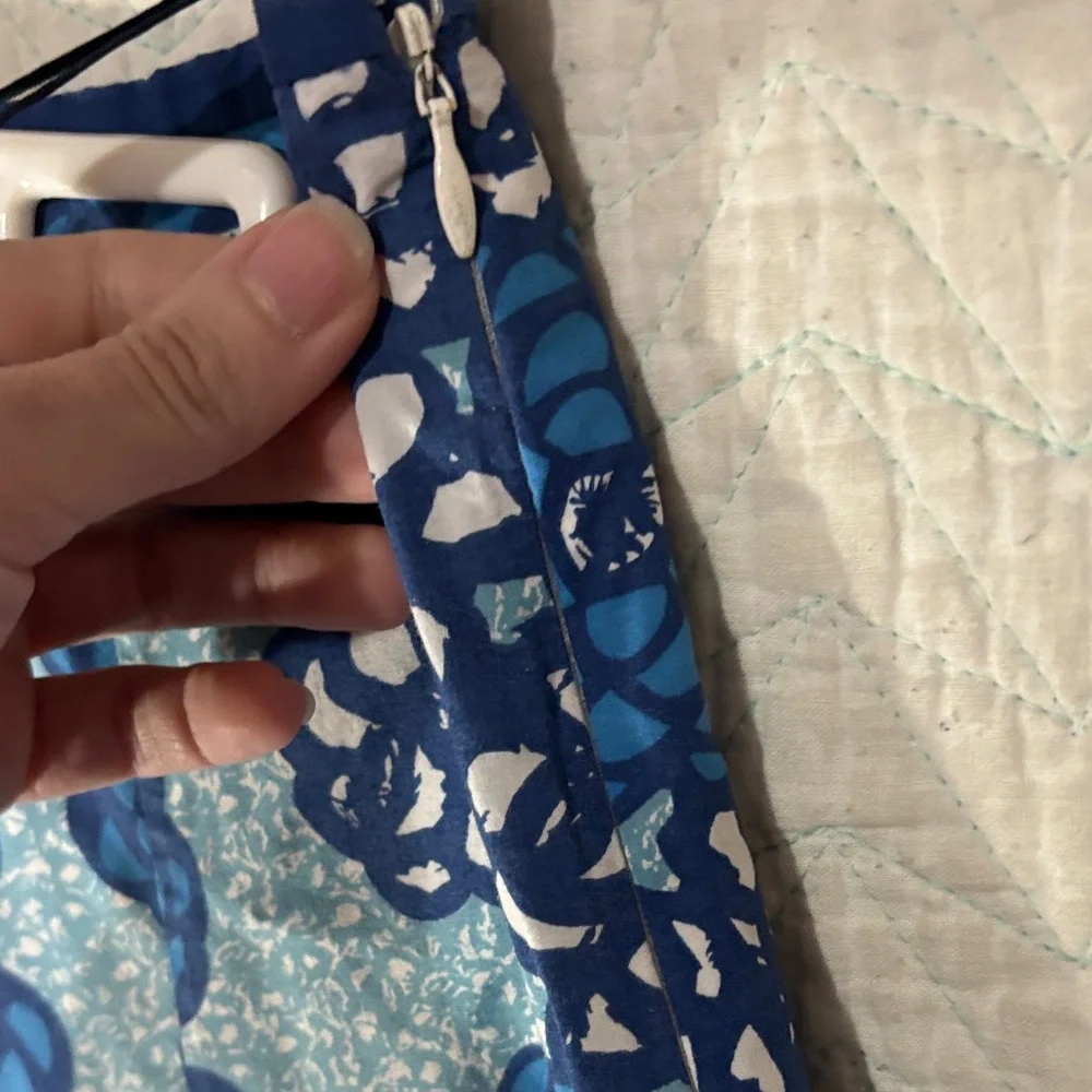 Boden Blue Floral A-Line Skirt 100% cotton skirt and lining - Picture 4 of 6